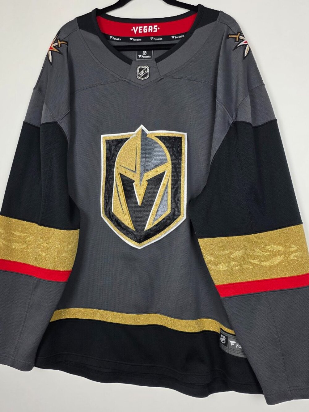 Fanatics NHL Vegas Golden Knights VGK Sports Mens 3XL Long Sleeve Hockey Jersey